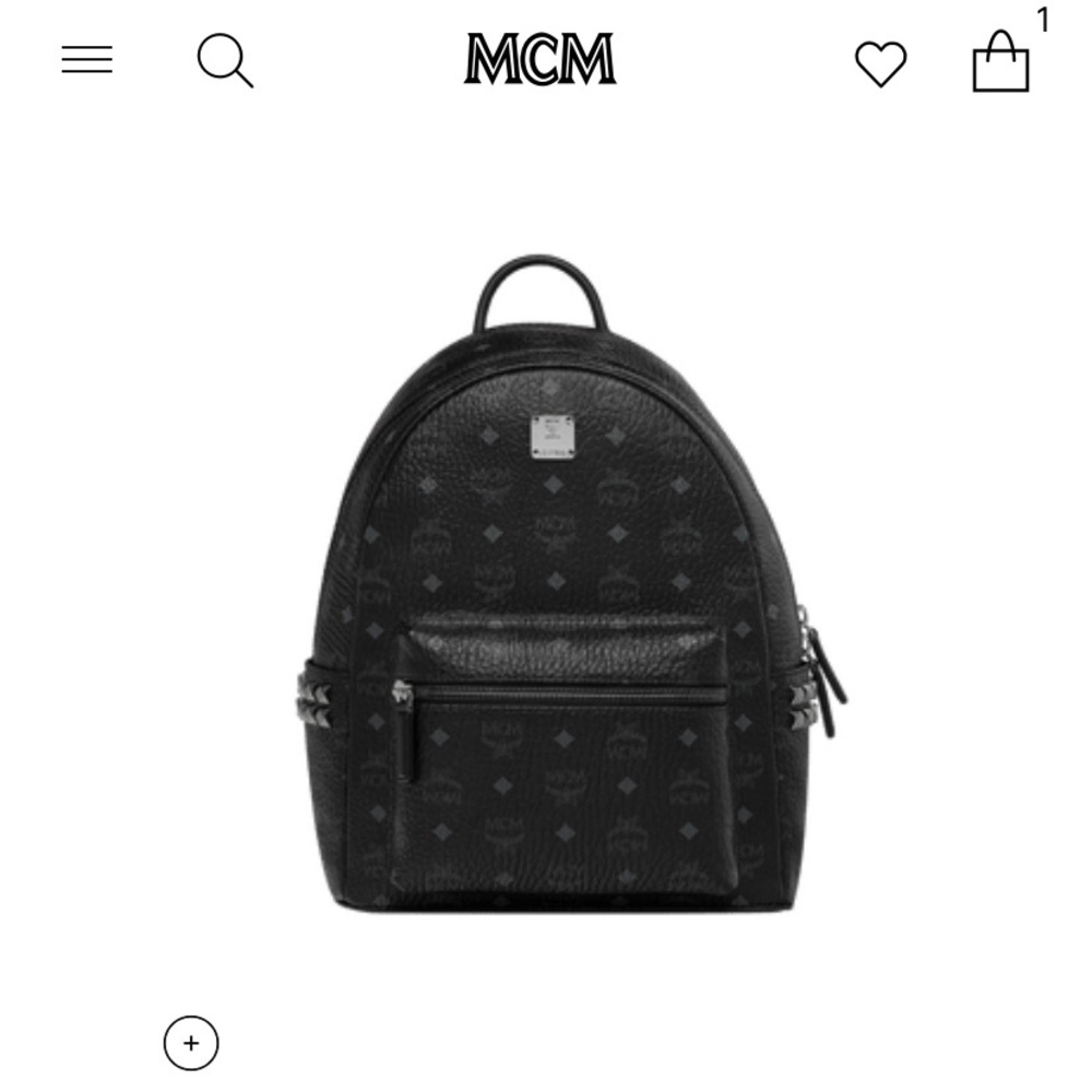 MCM studded backpack.